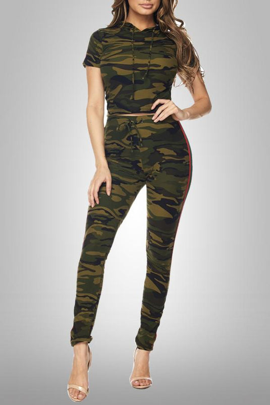 Jasmine 2 Pc Camo Tracksuit