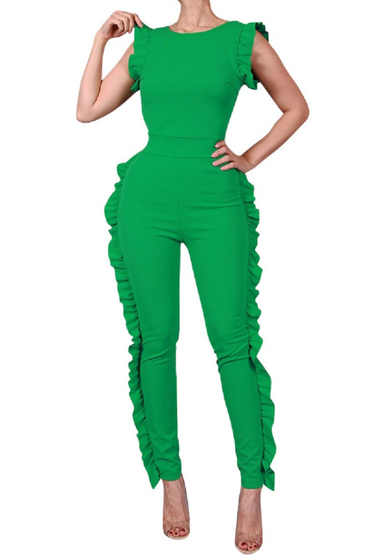 Ruffle Me Over Jumpsuit