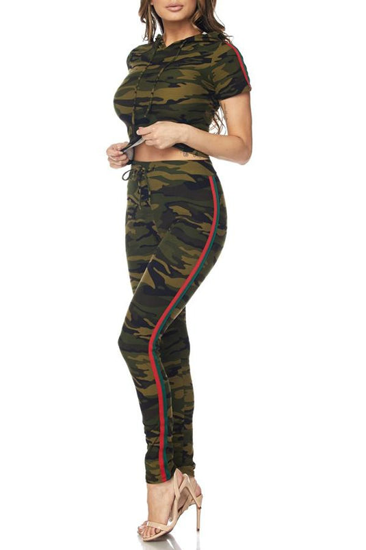 Jasmine 2 Pc Camo Tracksuit